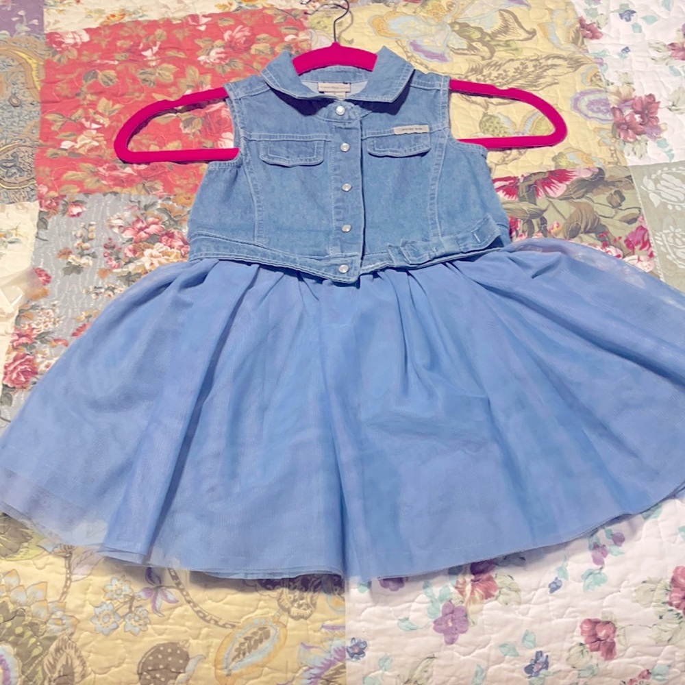 Calvin Klein kids denim dress size 5t